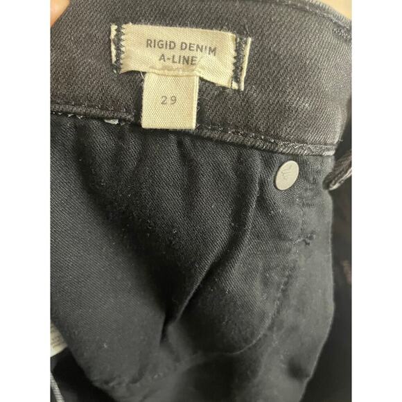 Madewell Rigid Denim A-Line Mini Skirt in Lunar Wash: Cutout Edition size 29 - Picture 5 of 13